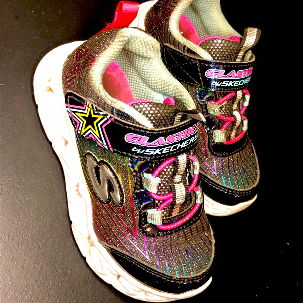 Sketchers Galaxy girl toddlers sneaker sz8